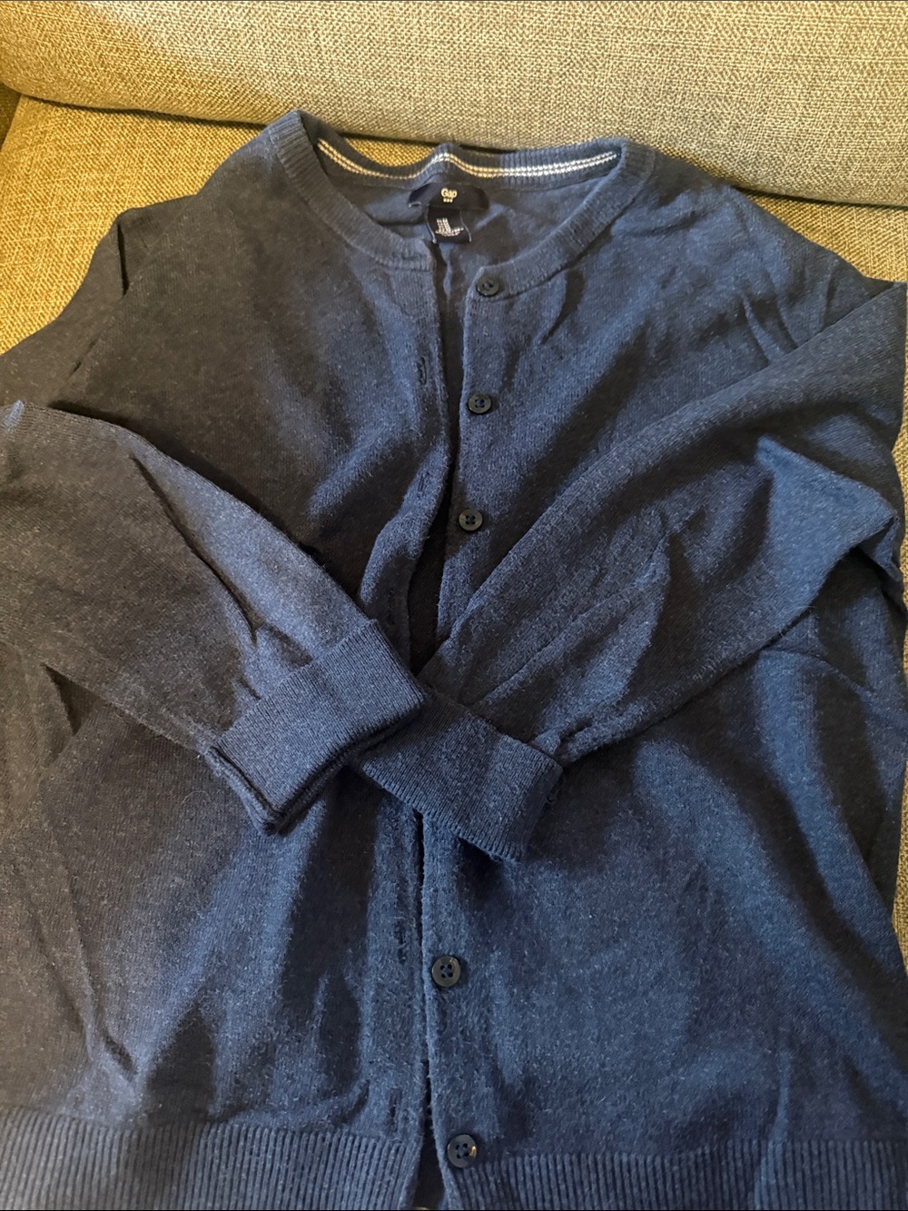 GAP Dark Navy Crewneck Cardigan